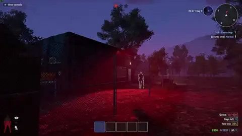 Crime Simulator camera cones marked on the minimap while scouting