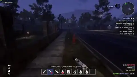 Crime Simulator filled carry slots on extract, ranking inventory over melee